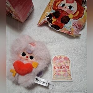 Baby Three Cupid Vinyl Plush Toy Series Conf. Pink Piggy W Boba Eyes